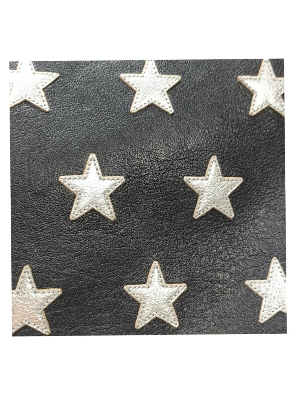 Authentic Saint Laurent Stars Clutch Black Leather Zip Pouch YSL Designer Bag - Picture 8 of 16
